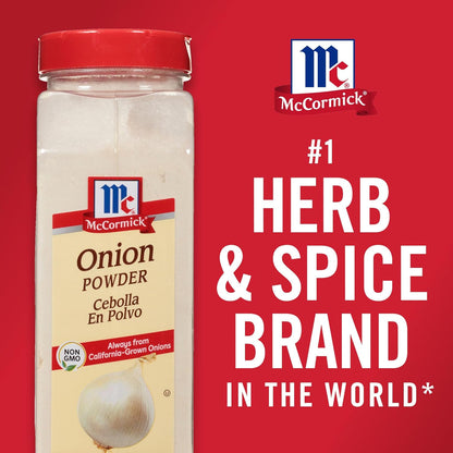 McCormick Onion Powder 7.62 oz – Single-Ingredient Pantry Essential for Simple Cooking
