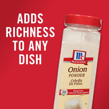 McCormick Onion Powder 7.62 oz – Single-Ingredient Pantry Essential for Simple Cooking