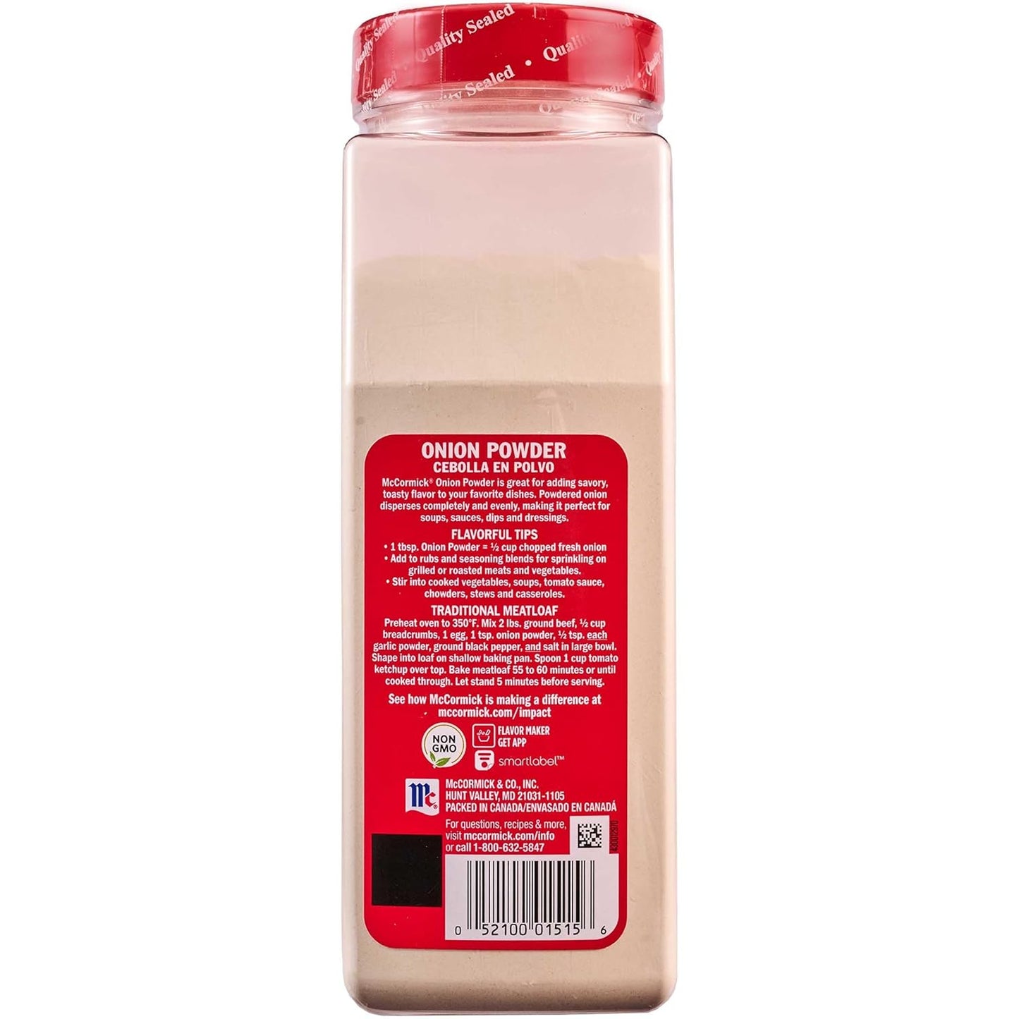 McCormick Onion Powder 7.62 oz – Single-Ingredient Pantry Essential for Simple Cooking