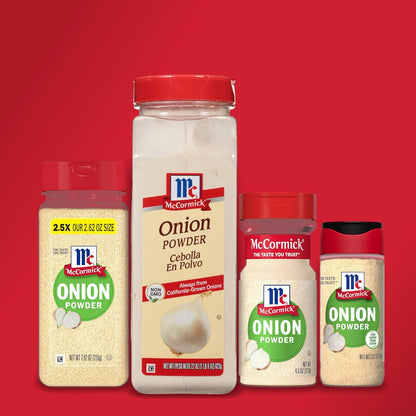 McCormick Onion Powder 7.62 oz – Single-Ingredient Pantry Essential for Simple Cooking
