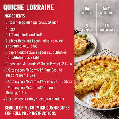 McCormick Onion Powder 7.62 oz – Single-Ingredient Pantry Essential for Simple Cooking