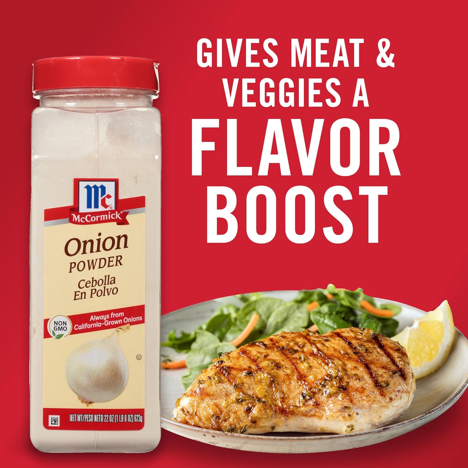 McCormick Onion Powder 7.62 oz – Single-Ingredient Pantry Essential for Simple Cooking