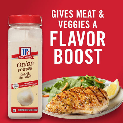 McCormick Onion Powder 7.62 oz – Single-Ingredient Pantry Essential for Simple Cooking