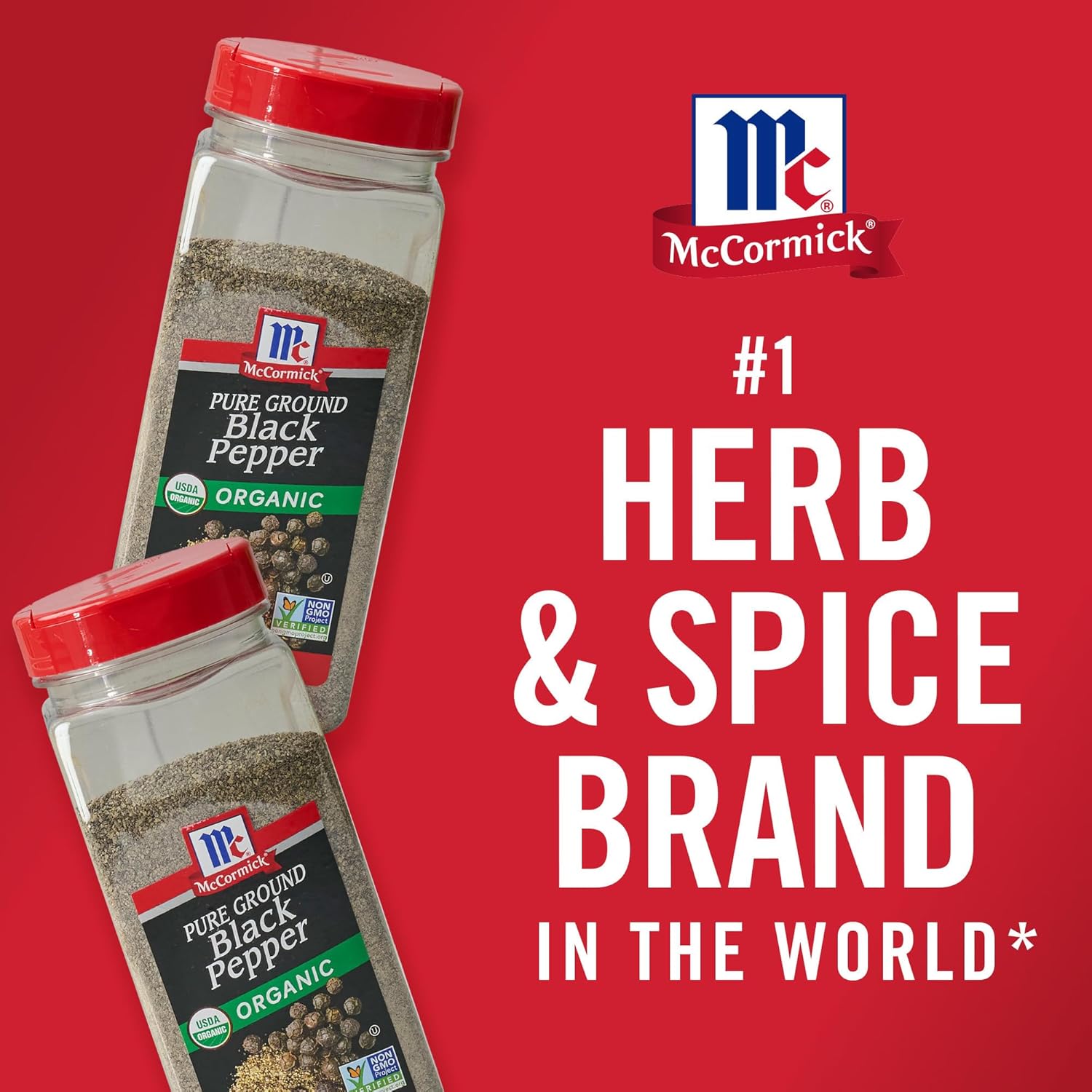 McCormick Organic Black Pepper – Thoughtful Housewarming Gift for Home Cooks, 12 oz Bottle