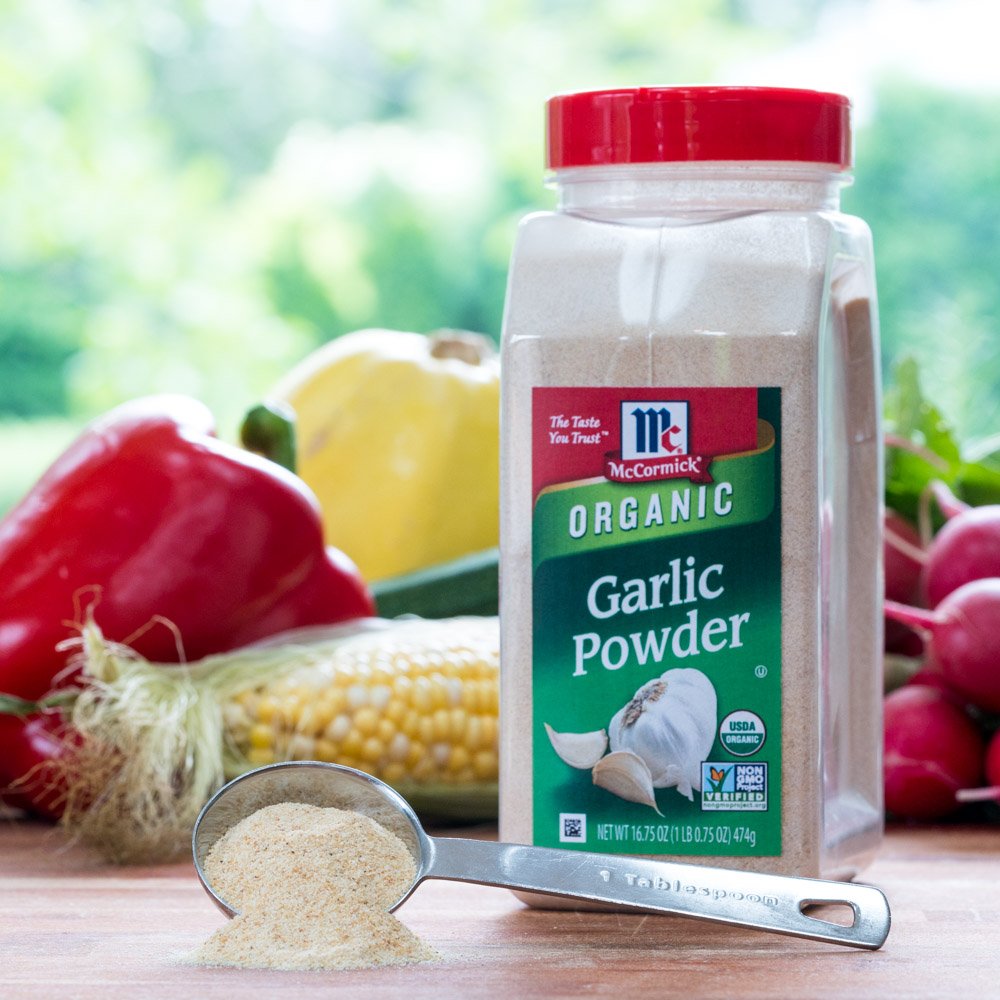 McCormick Organic Garlic Powder for Clean Eating – Bulk 16.75 oz Pantry Staple