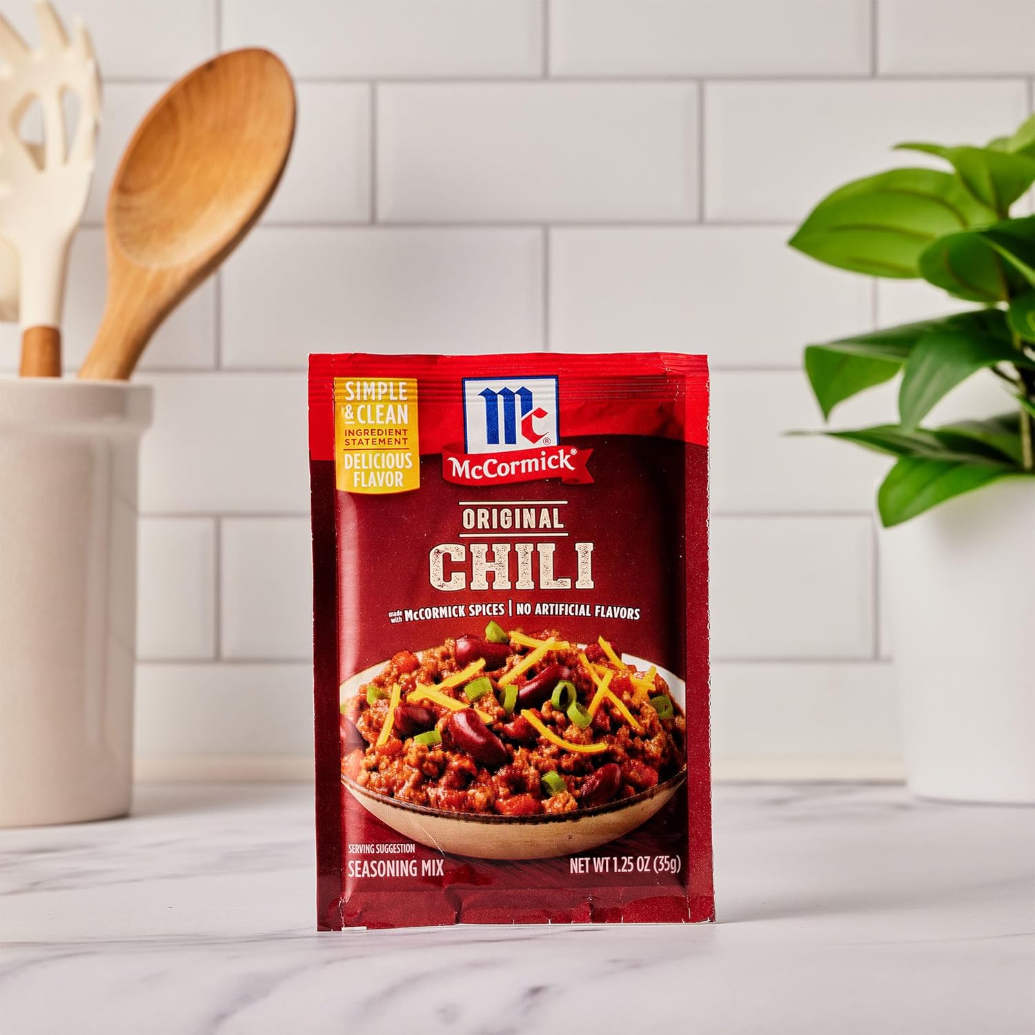 McCormick Original Chili Seasoning Mix for Vegetarian Bean Chili, No MSG Clean Label