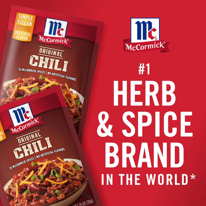 McCormick Original Chili Seasoning Mix for Vegetarian Bean Chili, No MSG Clean Label