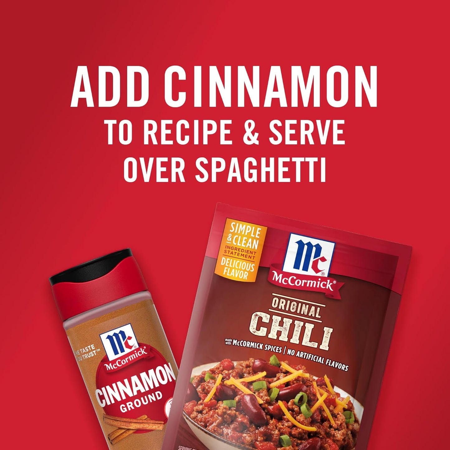 McCormick Original Chili Seasoning Mix for Vegetarian Bean Chili, No MSG Clean Label