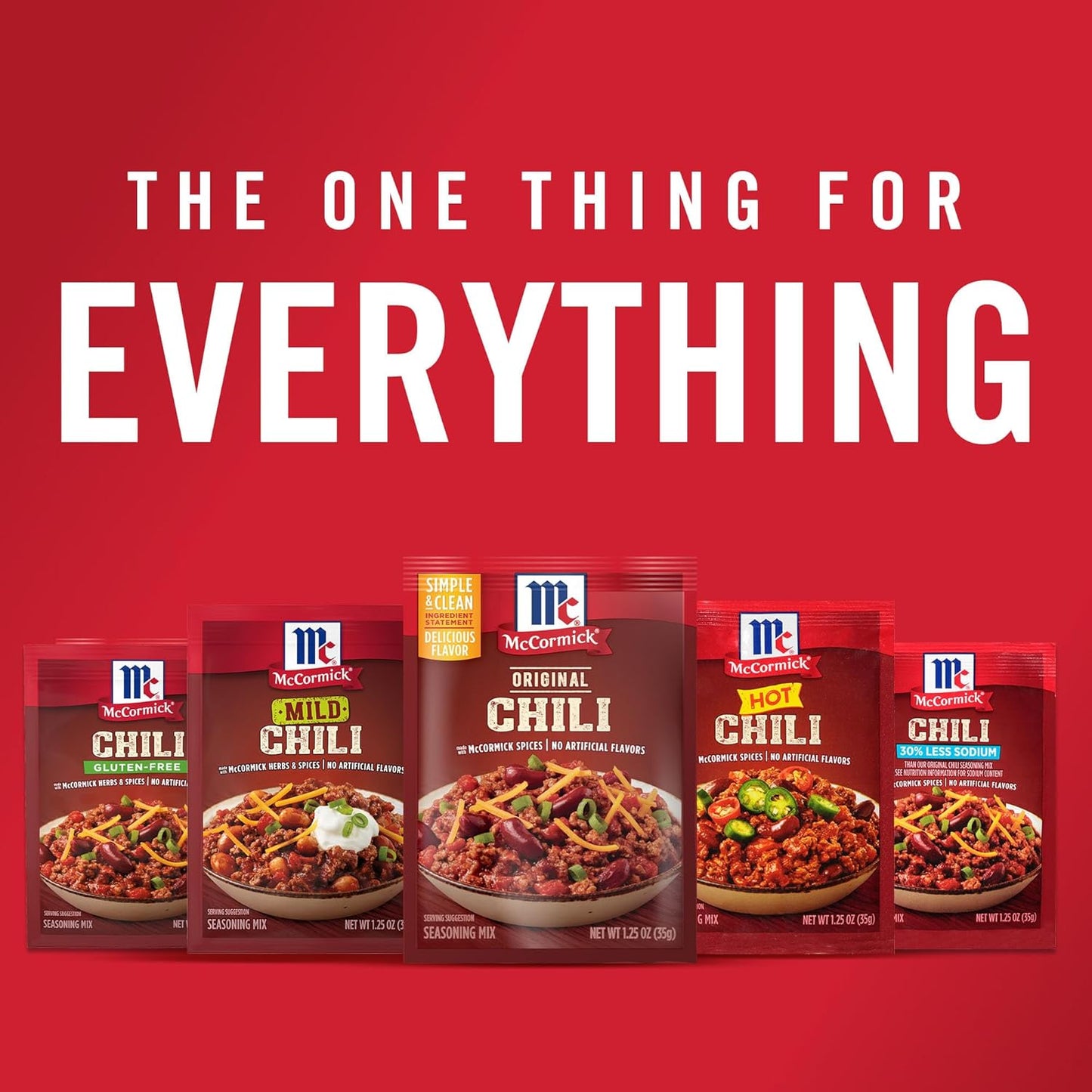 McCormick Original Chili Seasoning Mix for Vegetarian Bean Chili, No MSG Clean Label