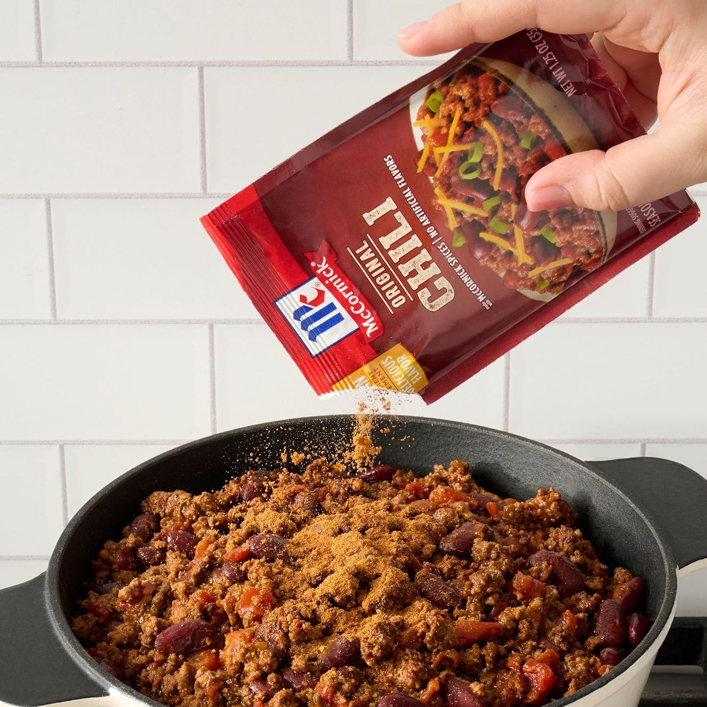 McCormick Original Chili Seasoning Mix for Vegetarian Bean Chili, No MSG Clean Label