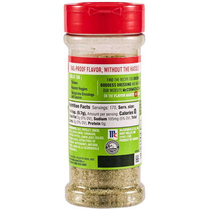 McCormick Perfect Pinch Green Goddess – Clean-Label Herb Blend for Nourishing Self-Care Meals at Home