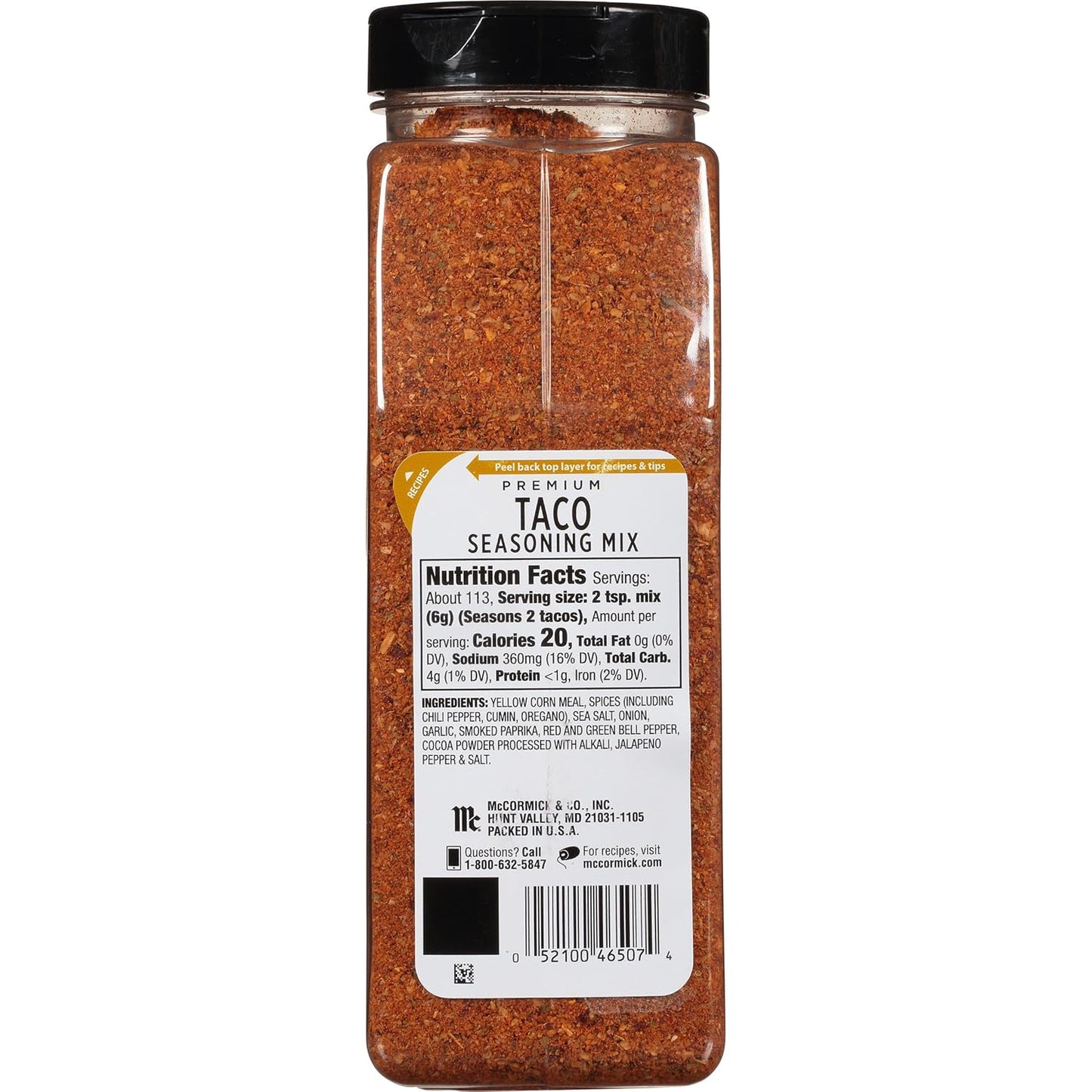 McCormick Premium Taco Seasoning Mix, 24 oz – Family Weeknight Taco Dinner for Kids and Picky Eaters