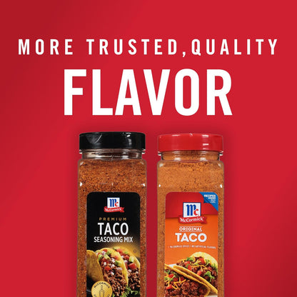 McCormick Premium Taco Seasoning Mix, 24 oz – Family Weeknight Taco Dinner for Kids and Picky Eaters
