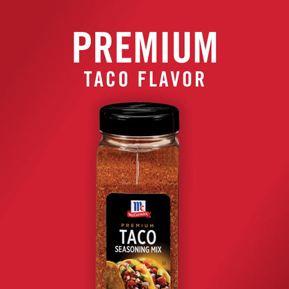 McCormick Premium Taco Seasoning Mix, 24 oz – Family Weeknight Taco Dinner for Kids and Picky Eaters