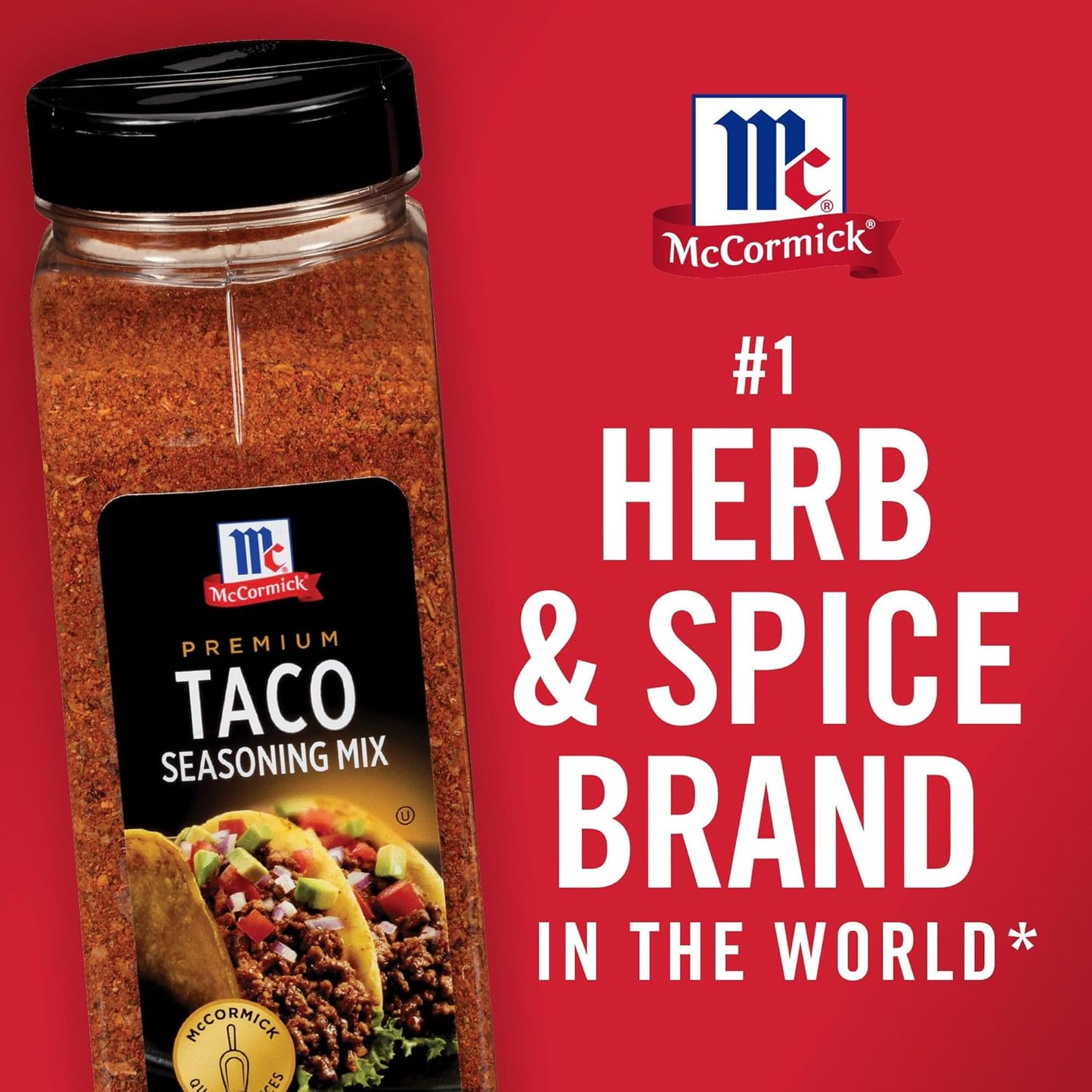 McCormick Premium Taco Seasoning Mix, 24 oz – Family Weeknight Taco Dinner for Kids and Picky Eaters