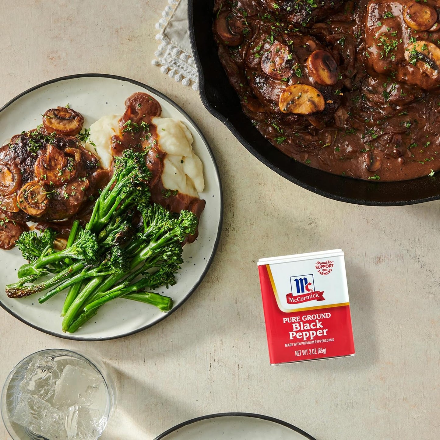 McCormick Pure Ground Black Pepper 6 oz – Non-GMO Seasoning for Wellness-Focused Meal Prep