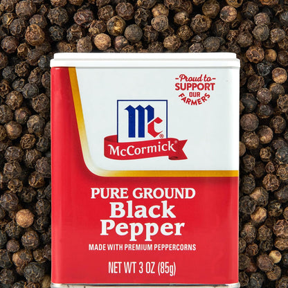 McCormick Pure Ground Black Pepper 6 oz – Non-GMO Seasoning for Wellness-Focused Meal Prep