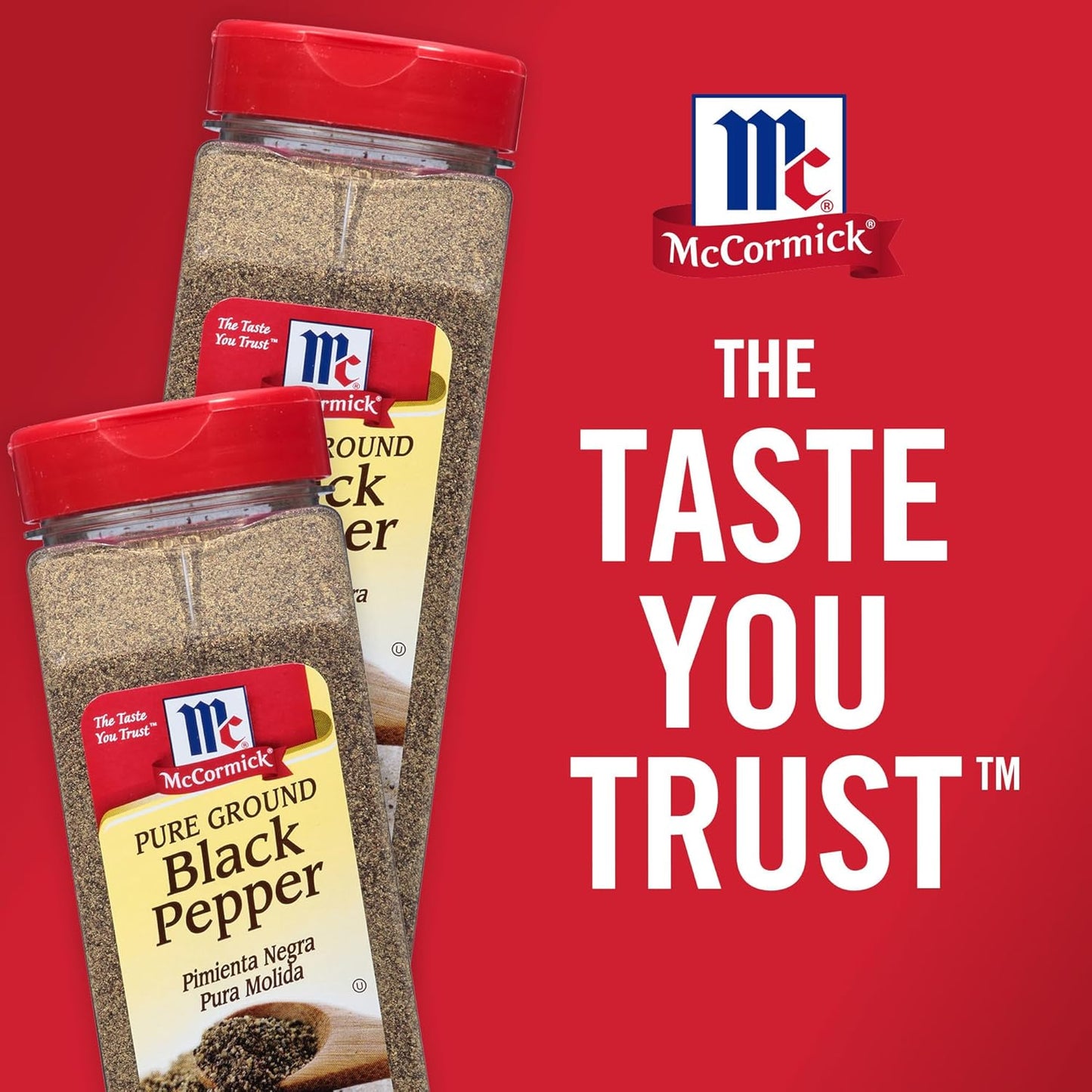 McCormick Pure Ground Black Pepper – High-Volume 6-Pack for Meal Prep Pros, Weekly Cooking Efficiency