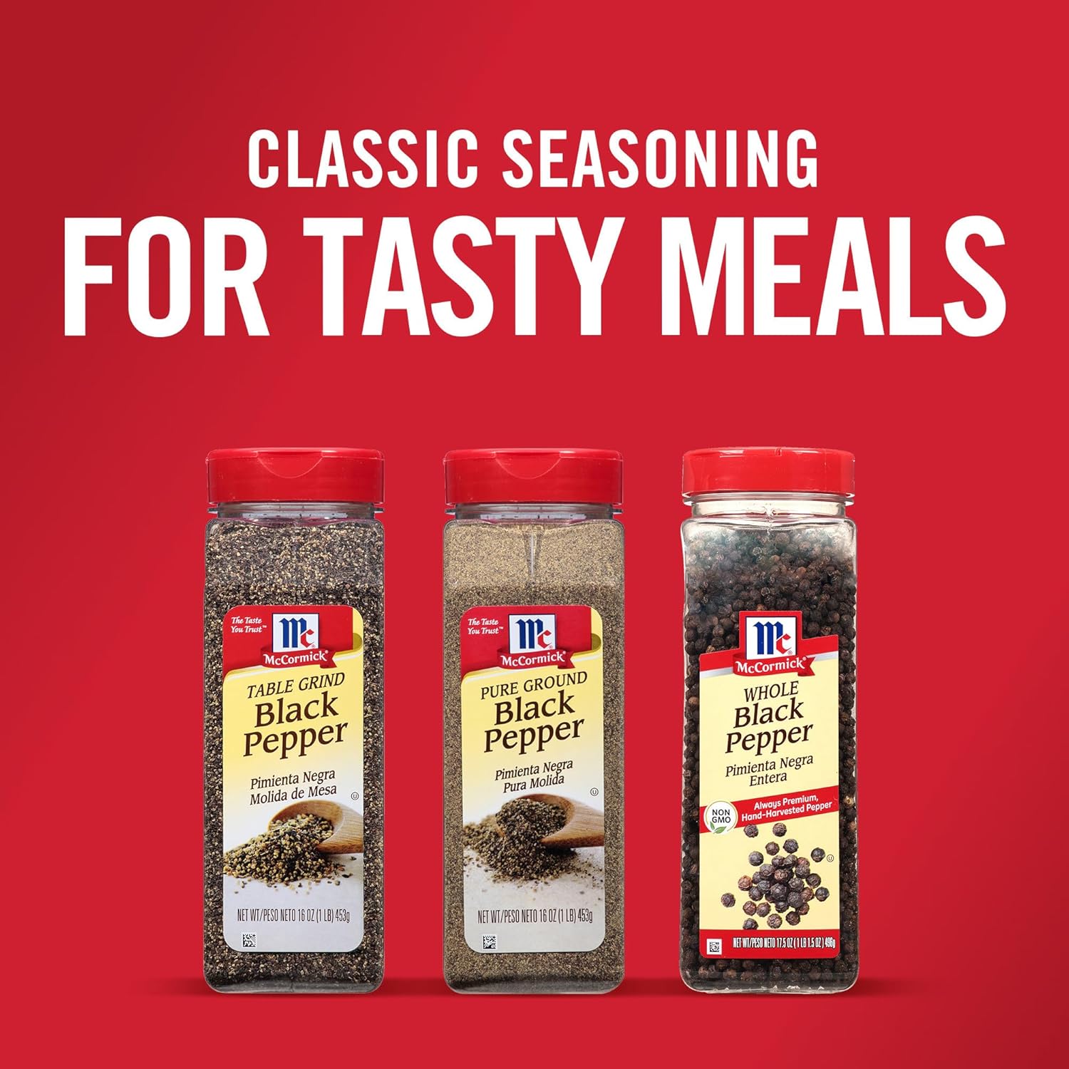 McCormick Pure Ground Black Pepper – High-Volume 6-Pack for Meal Prep Pros, Weekly Cooking Efficiency
