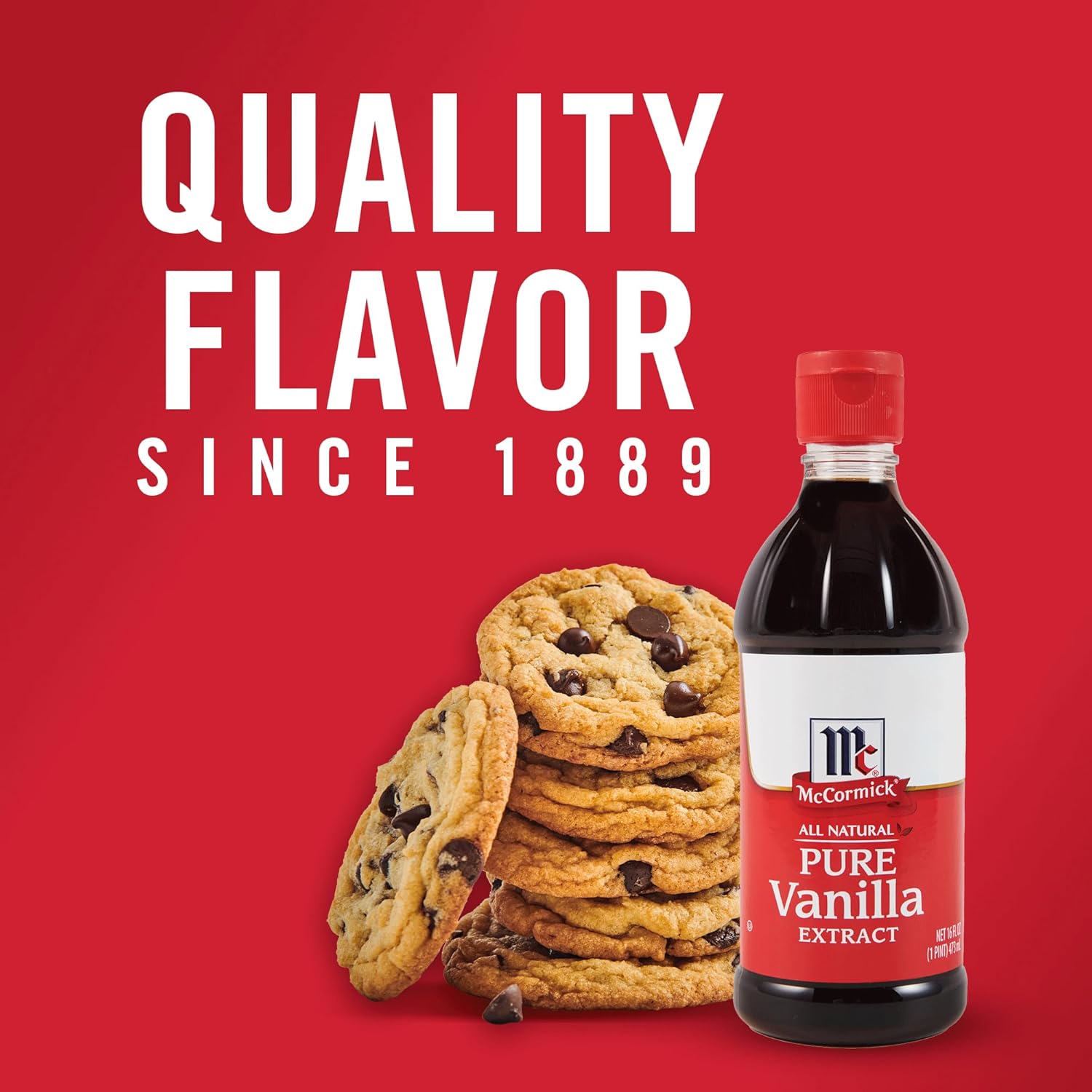 McCormick Pure Madagascar Vanilla Extract for Gifting to Bakers, Elegant Gluten Free Flavoring for Holiday and Birthday Gifts