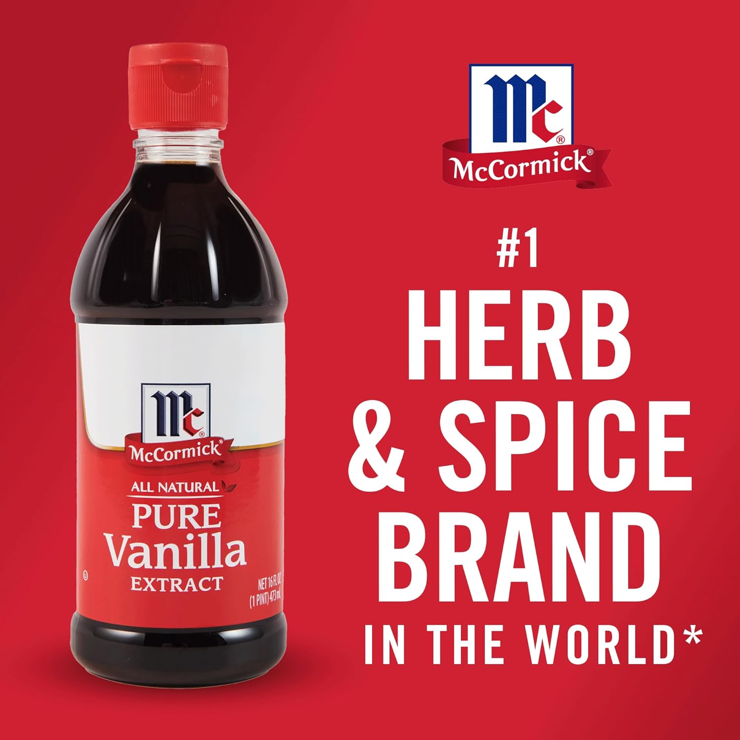 McCormick Pure Madagascar Vanilla Extract for Gifting to Bakers, Elegant Gluten Free Flavoring for Holiday and Birthday Gifts