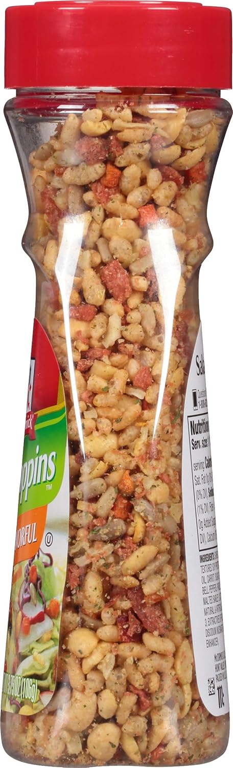 McCormick Salad Toppins Crunchy & Flavorful for Work Lunch Prep, Easy Sprinkle Topping for Desk-Friendly Salads