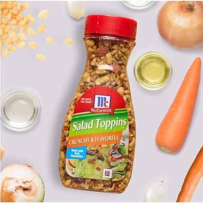 McCormick Salad Toppins Crunchy & Flavorful for Work Lunch Prep, Easy Sprinkle Topping for Desk-Friendly Salads