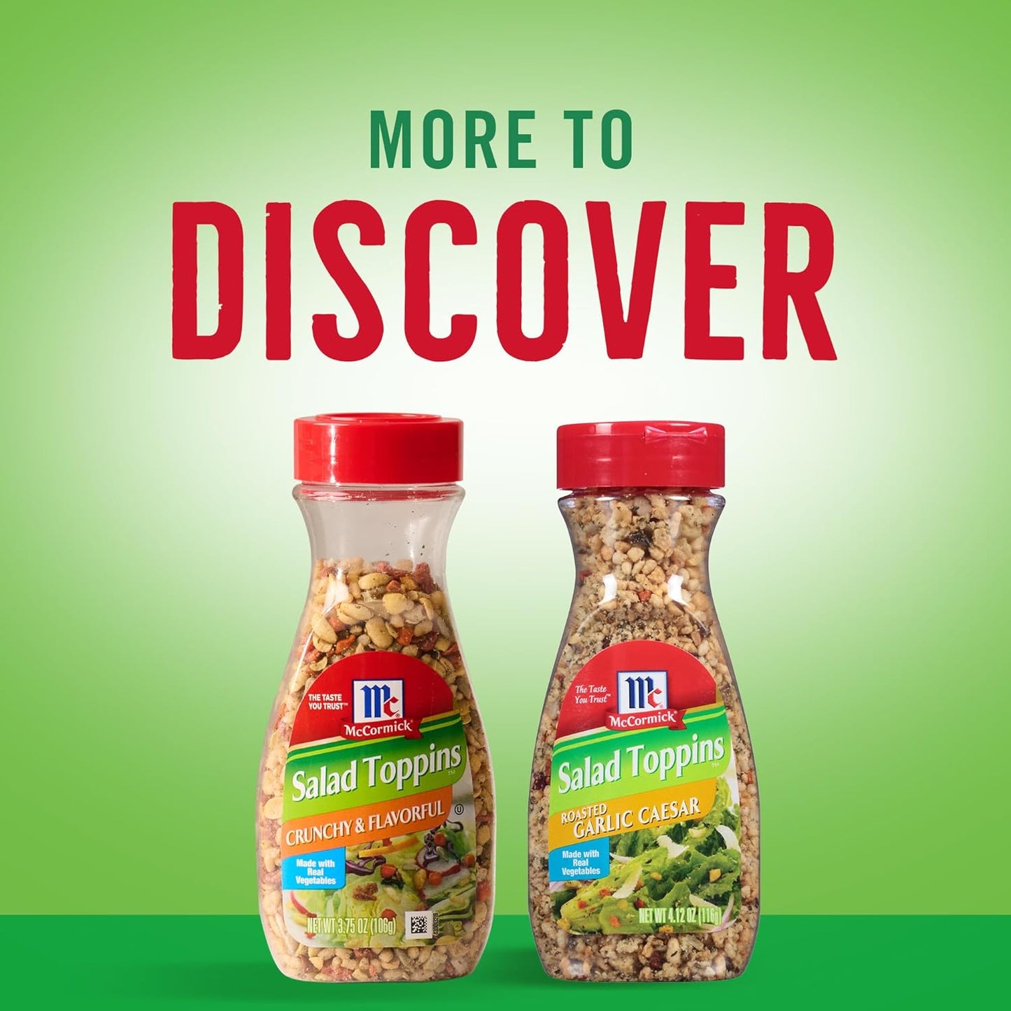 McCormick Salad Toppins Crunchy & Flavorful for Work Lunch Prep, Easy Sprinkle Topping for Desk-Friendly Salads