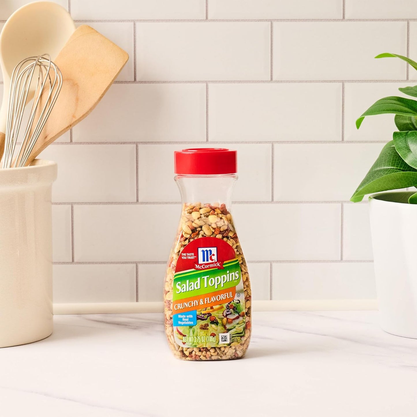 McCormick Salad Toppins Crunchy & Flavorful for Work Lunch Prep, Easy Sprinkle Topping for Desk-Friendly Salads