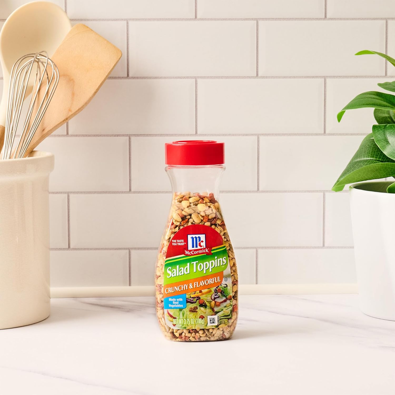 McCormick Salad Toppins Crunchy & Flavorful for Work Lunch Prep, Easy Sprinkle Topping for Desk-Friendly Salads