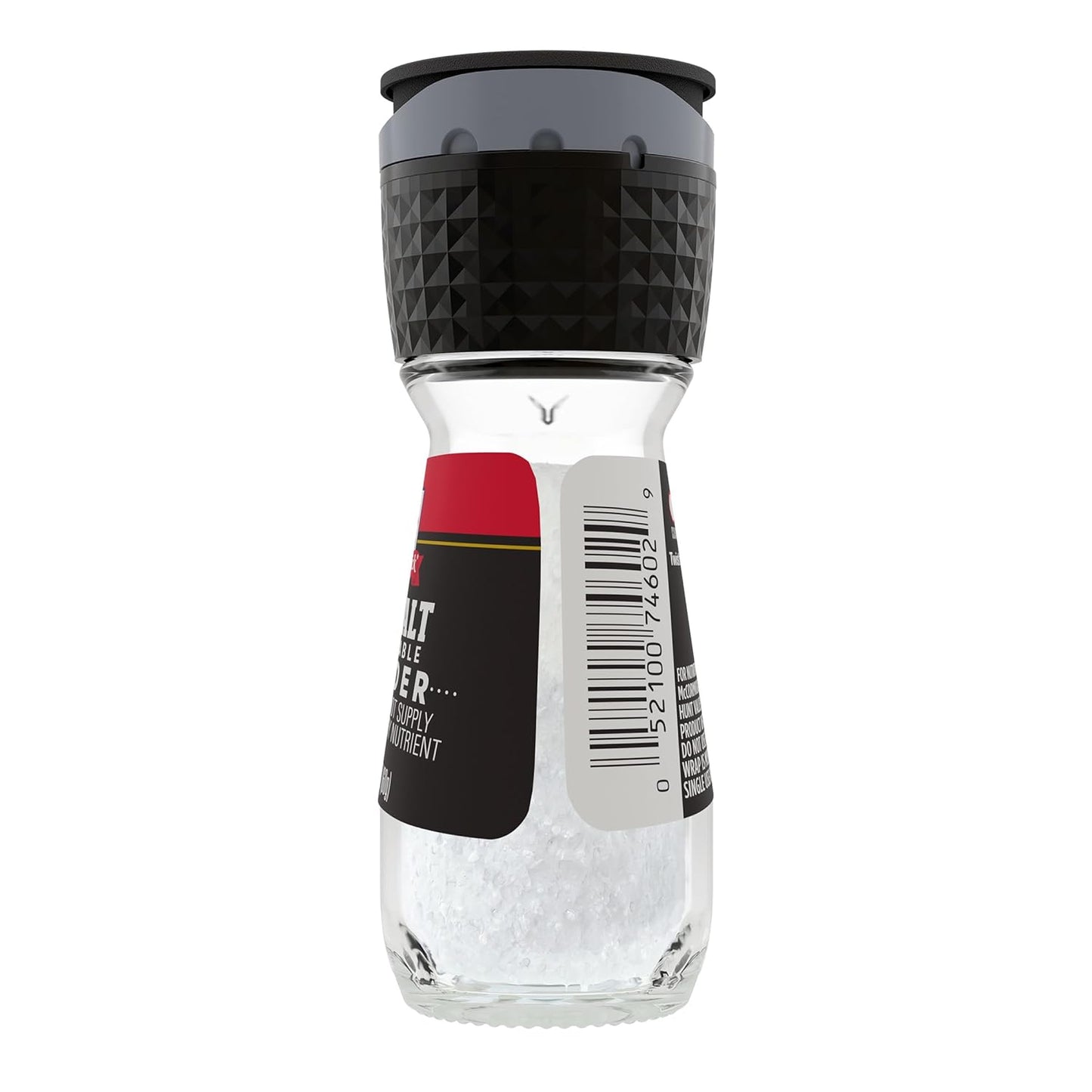McCormick Sea Salt Grinder – Elegant Glass Grinder for Kitchen Counter Styling and Table Use