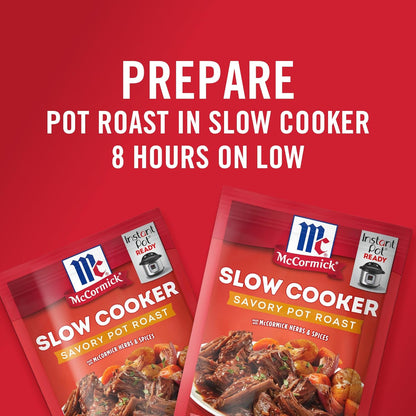 McCormick Slow Cooker Savory Pot Roast Seasoning Mix Pack of 4 – Thoughtful Housewarming and Hostess Gift