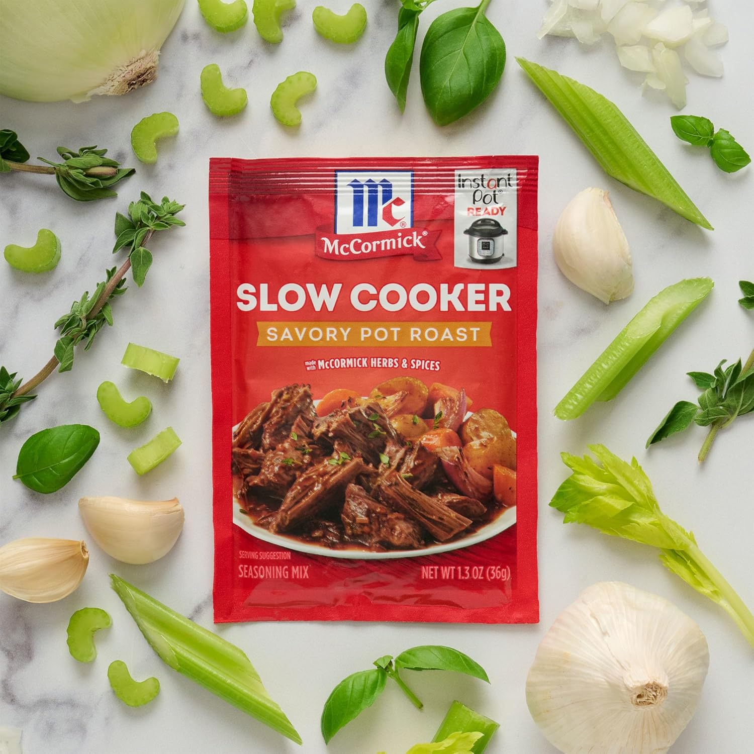 McCormick Slow Cooker Savory Pot Roast Seasoning Mix Pack of 4 – Thoughtful Housewarming and Hostess Gift