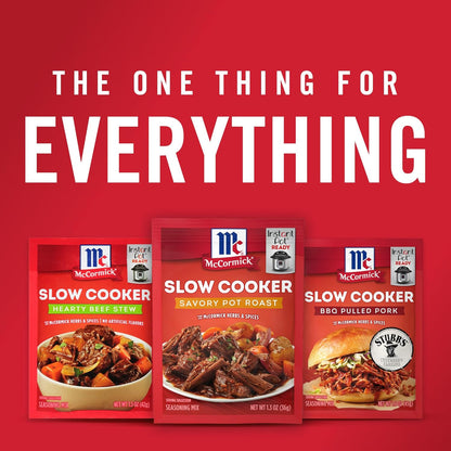 McCormick Slow Cooker Savory Pot Roast Seasoning Mix Pack of 4 – Thoughtful Housewarming and Hostess Gift