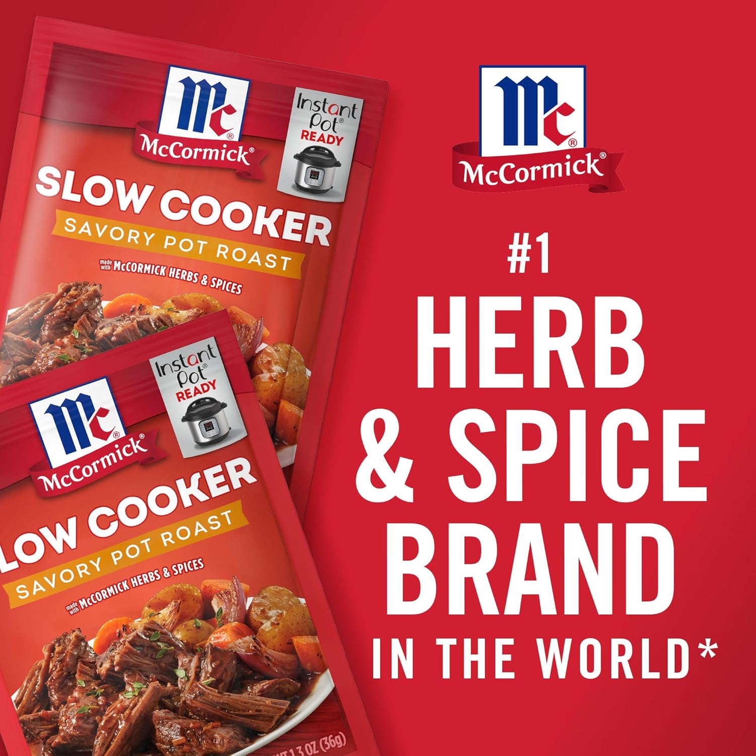 McCormick Slow Cooker Savory Pot Roast Seasoning Mix Pack of 4 – Thoughtful Housewarming and Hostess Gift