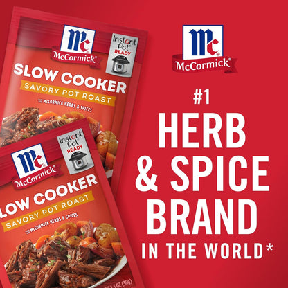 McCormick Slow Cooker Savory Pot Roast Seasoning Mix Pack of 4 – Thoughtful Housewarming and Hostess Gift