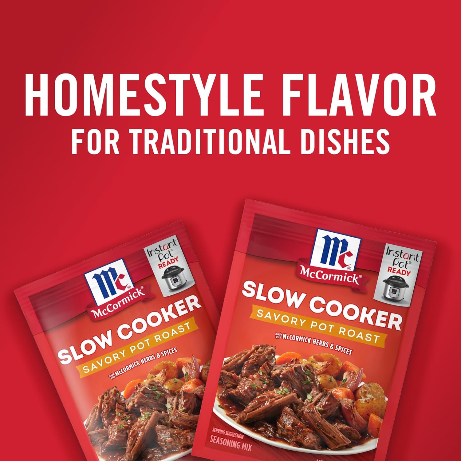 McCormick Slow Cooker Savory Pot Roast Seasoning Mix Pack of 4 – Thoughtful Housewarming and Hostess Gift