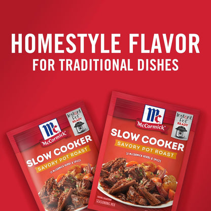 McCormick Slow Cooker Savory Pot Roast Seasoning Mix Pack of 4 – Thoughtful Housewarming and Hostess Gift