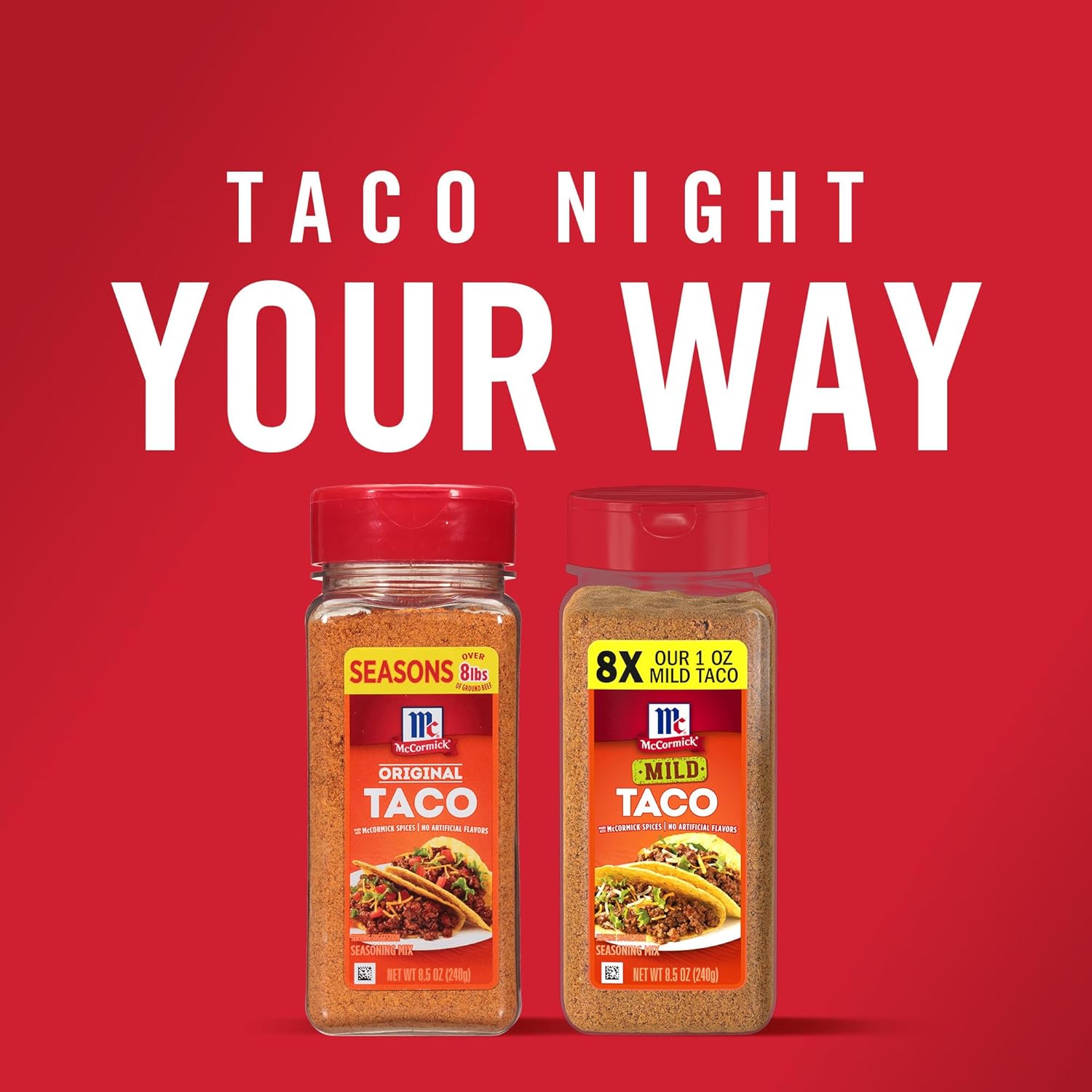 McCormick Taco Seasoning Mix – Housewarming Gift for New Home Cooks, Pantry-Friendly 8.5 oz Pouch