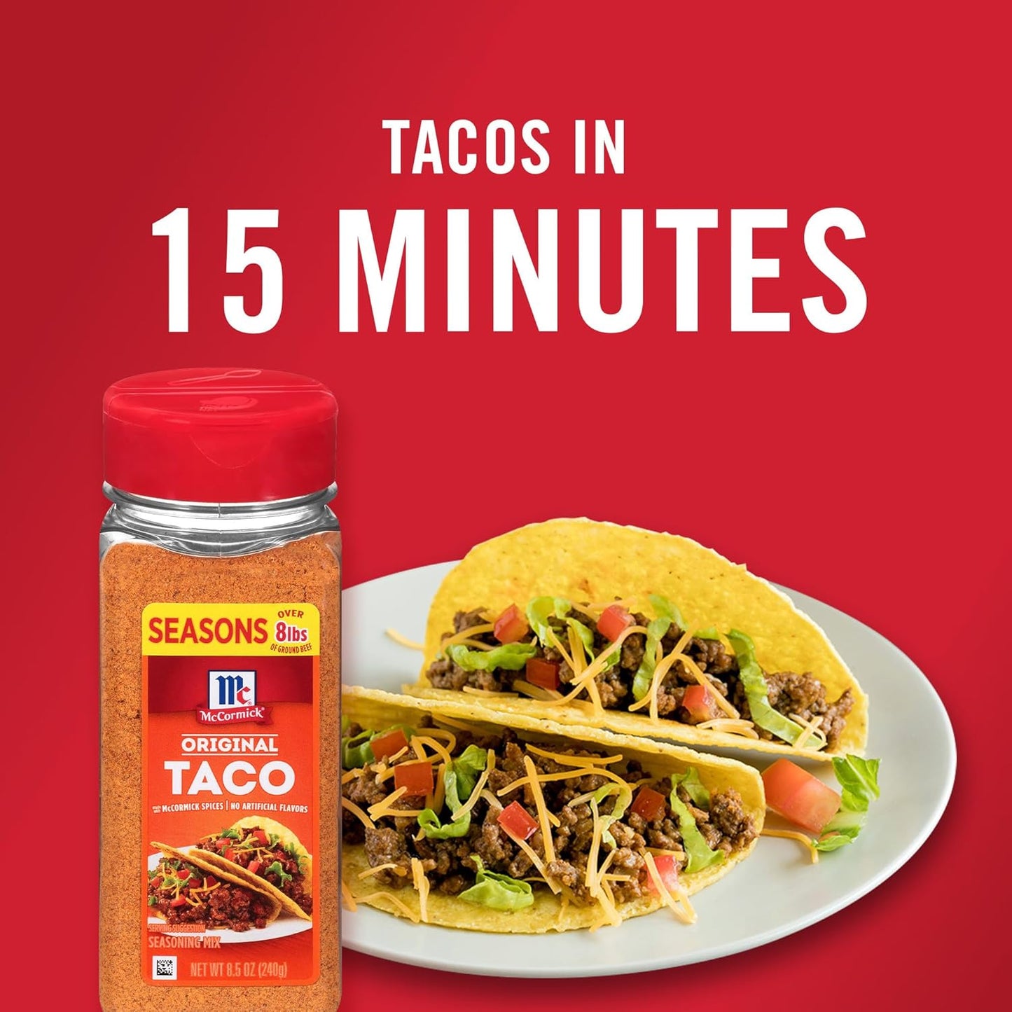 McCormick Taco Seasoning Mix – Housewarming Gift for New Home Cooks, Pantry-Friendly 8.5 oz Pouch
