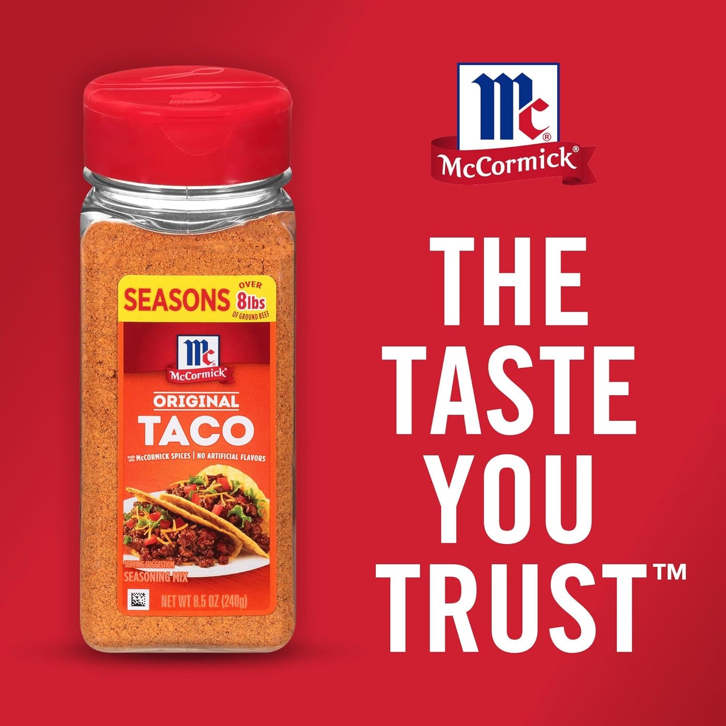 McCormick Taco Seasoning Mix – Housewarming Gift for New Home Cooks, Pantry-Friendly 8.5 oz Pouch