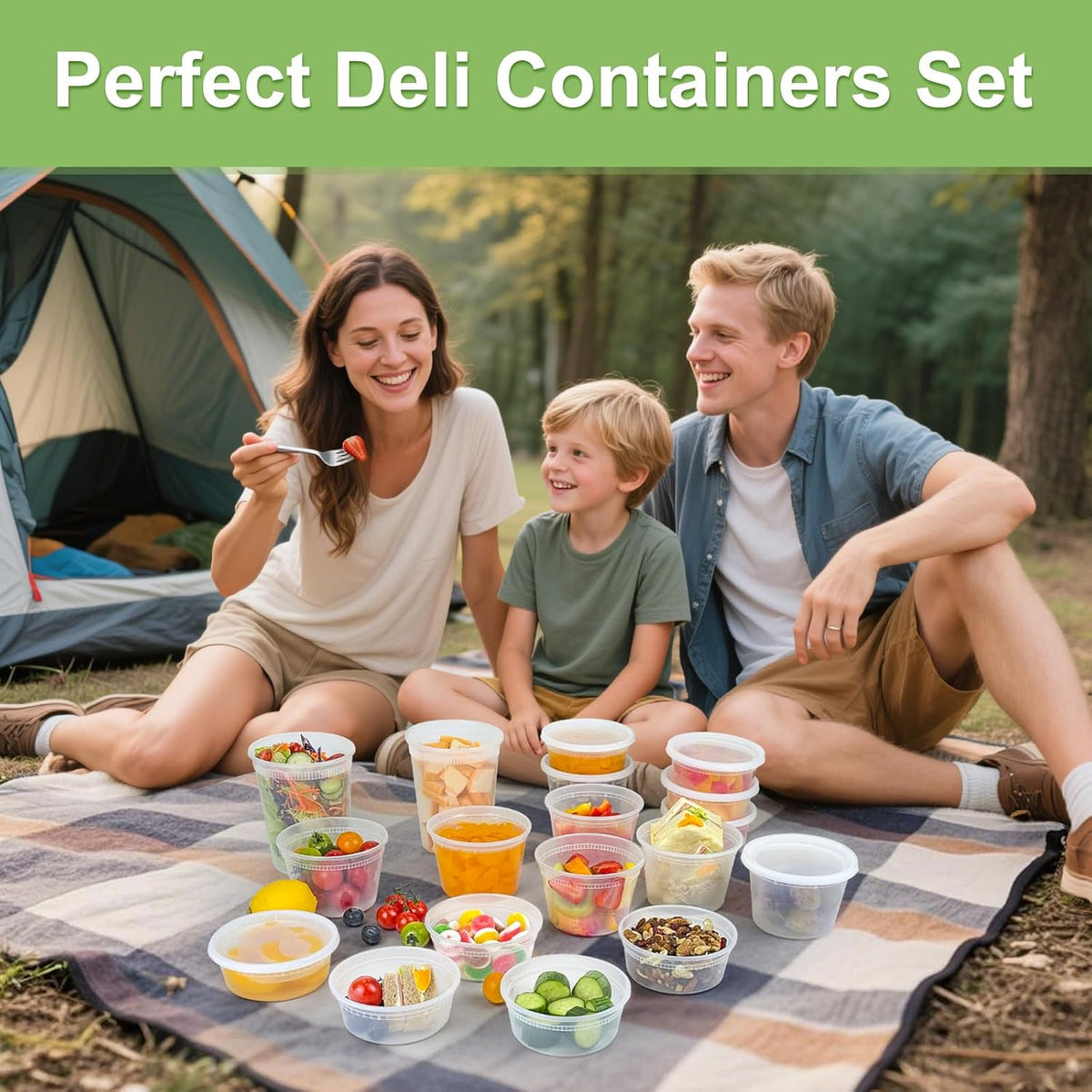 MealContainer Pro Snap-Lid Deli Containers – Farmers Market and Pop-Up Event Storage, 120-Piece Bulk Pack