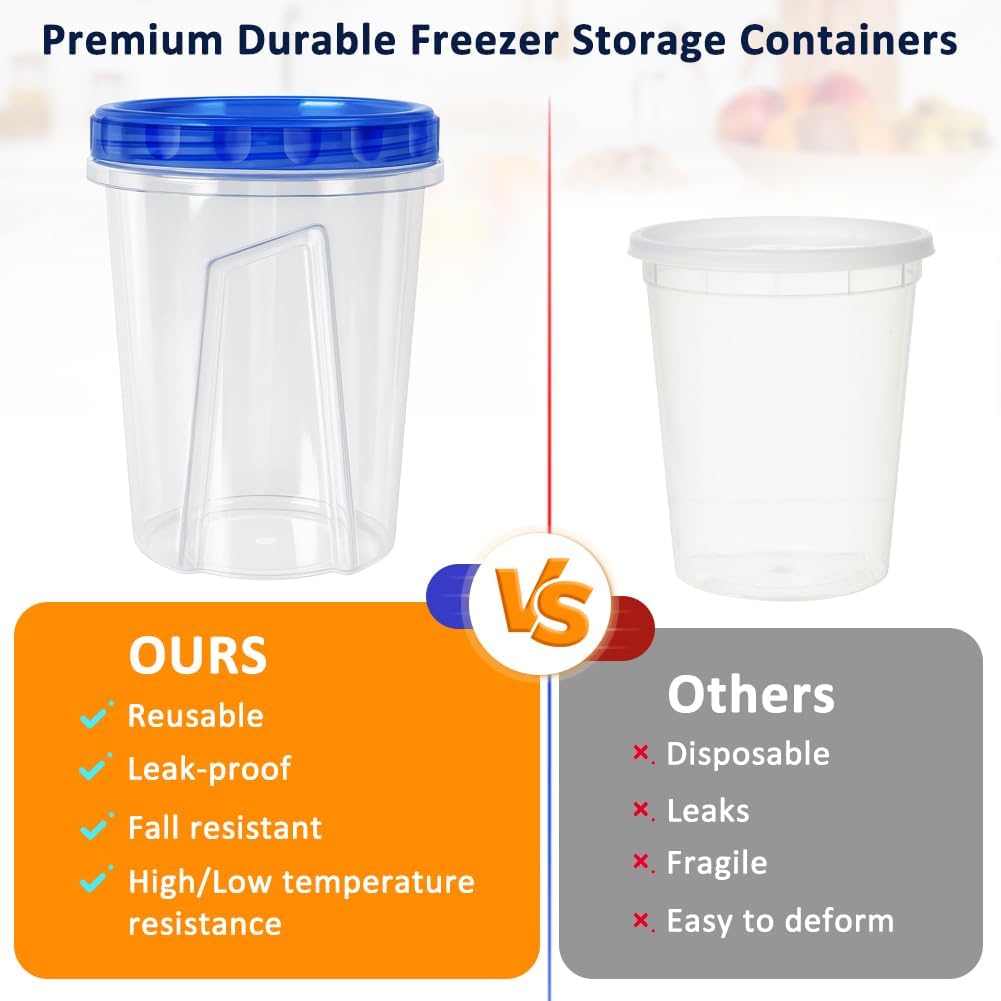 MealStack Pro Uniform Meal Prep Jars – Matched Set Containers for Clean Lines and Effortless Pantry Styling