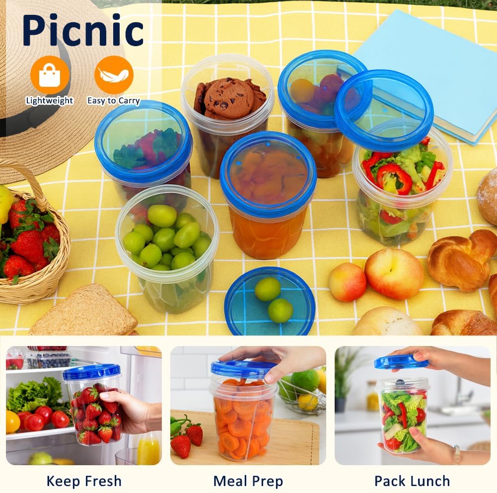 MealStack Pro Uniform Meal Prep Jars – Matched Set Containers for Clean Lines and Effortless Pantry Styling