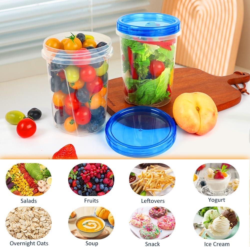 MealStack Pro Uniform Meal Prep Jars – Matched Set Containers for Clean Lines and Effortless Pantry Styling