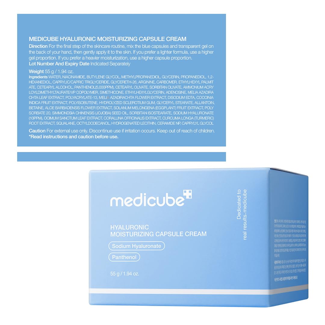 medicube Capsule Cream – Clean All-in-One Moisturizer for Clutter-Free Bathroom Counters and Simple Routines