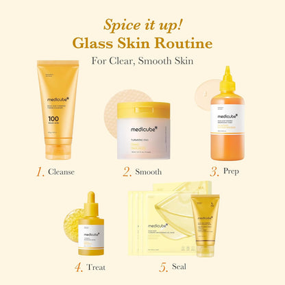 Medicube Kojic Acid Turmeric Smoothing Toner – Clean-Lined Multi-Step Staple for the Intentional Vanity, Face & Body 8.45 fl.oz