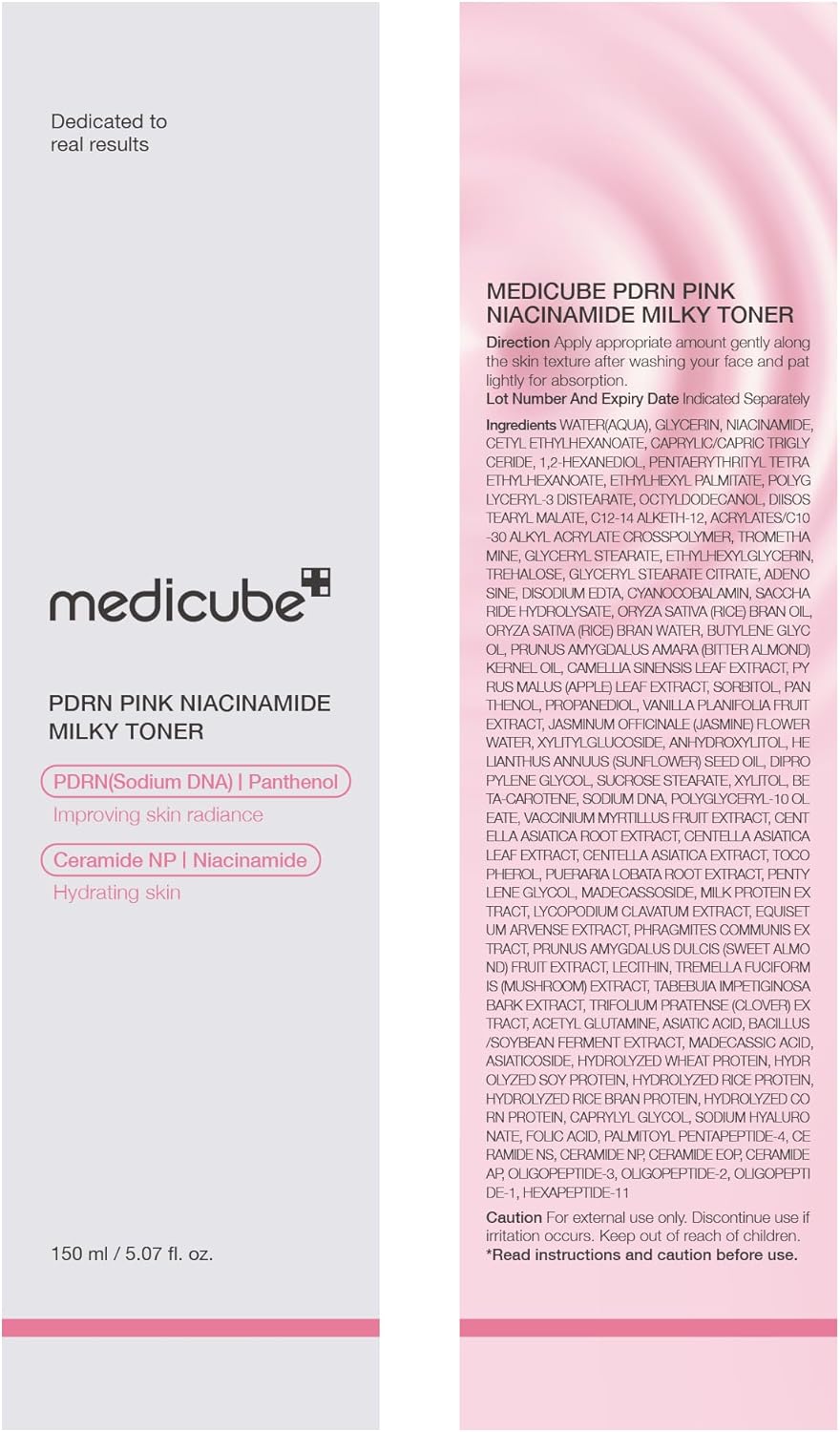 medicube PDRN Milky Toner – Thoughtful Birthday Gift for Her, K-Beauty Hydrating Set for the Skincare Lover