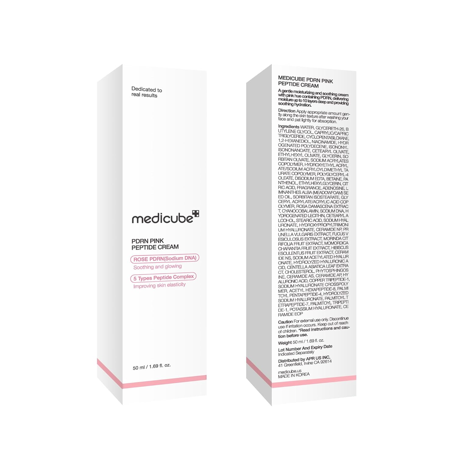 medicube PDRN Pink Hyaluronic Cream – Birthday Gift for Her, K-Beauty Glow Moisturizer