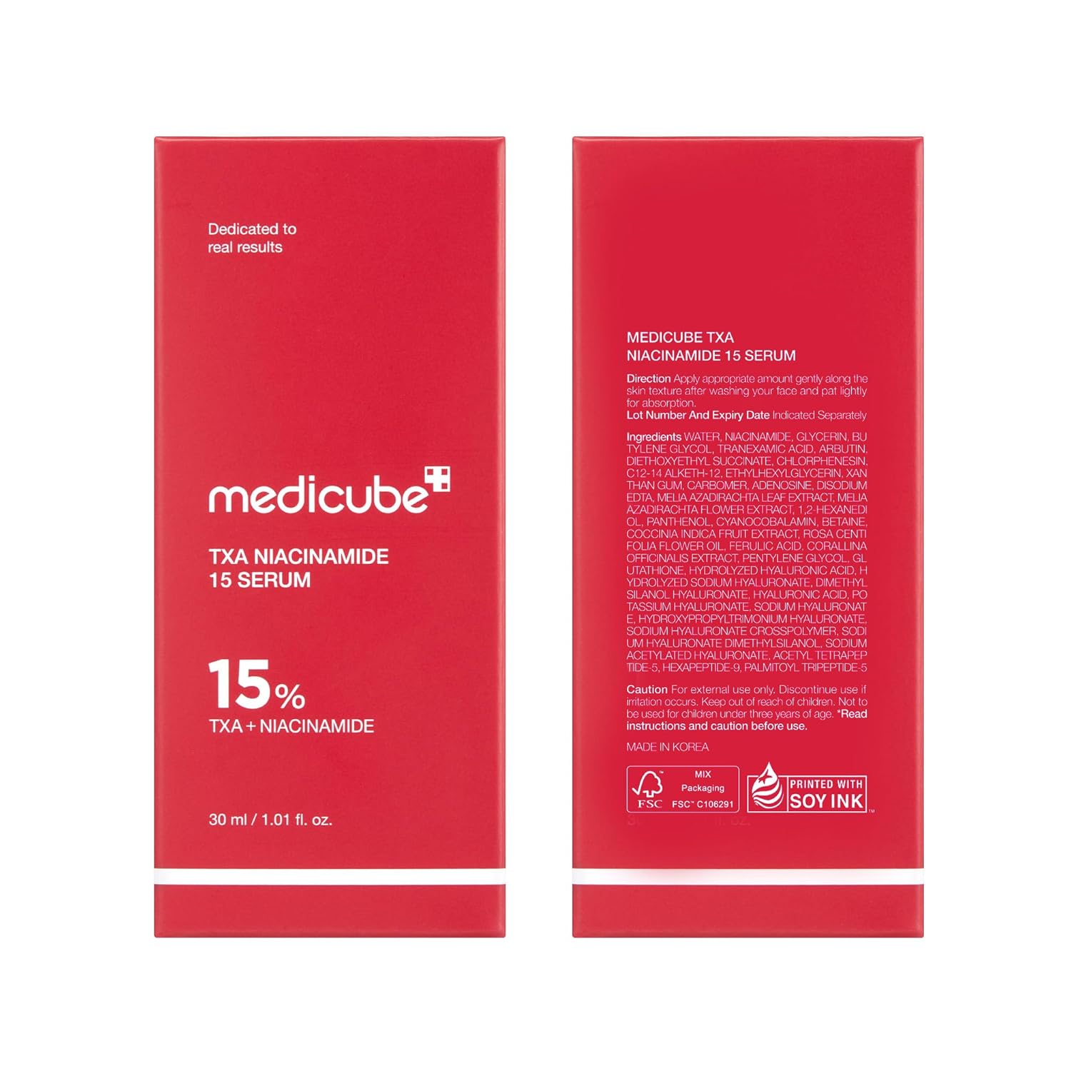Medicube TXA Niacinamide 15% Glow Serum – Fragrance-Free Brightening Safe for Sensitive, Reactive Skin